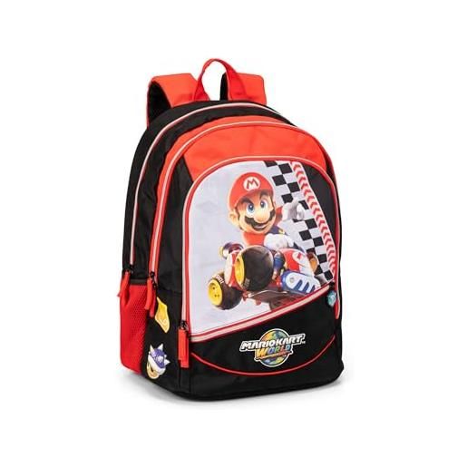 Bioworld Super Mario Brothers - Zaino sportivo e borsa da palestra, 40,6 cm