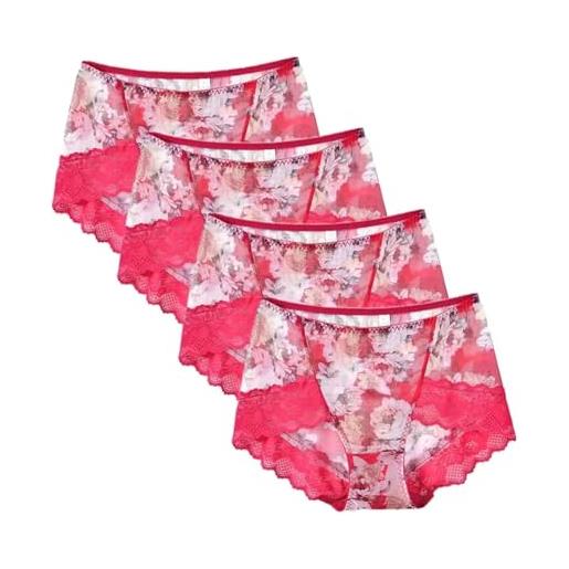 KTQUZCLF Mutandine da donna, carino, mucca bovina, slip da donna a vita alta elasticizzata, Mucca di bestiame carino, XXL