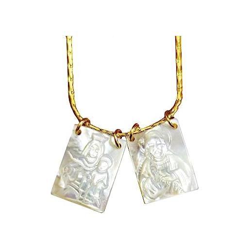 JO WISDOM Collana In Argento 925 Con Perla 11mm E Zirconia Cubica AAA – Ciondolo Con Catena 45+5 Cm