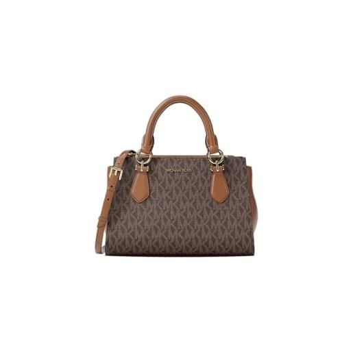 Michael Kors marilyn small signature logo messenger bag brown pvc