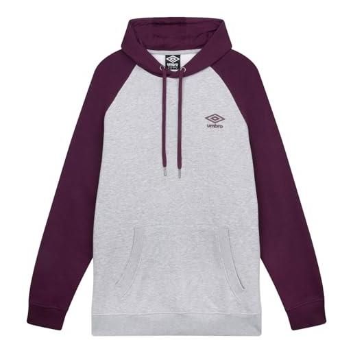 Umbro felpa con cappuccio da uomo core raglan