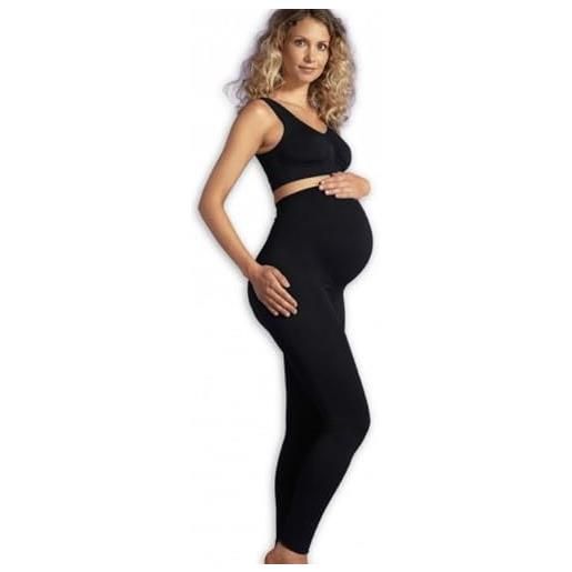 Carriwell leggings per gravidanza senza cuciture, tessuto morbido e traspirante, supporto addominale e schiena, antiscivolo e opachi, perfetti per ogni stagione e pelle sensibile, adatti per il