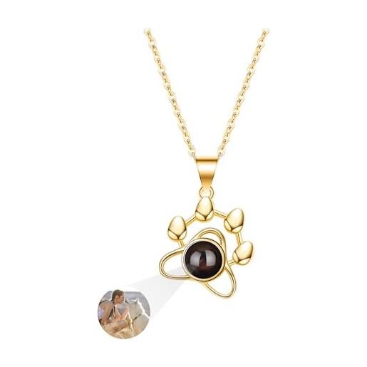 Collana In Argento Sterling 925 Con Ciondolo Cuore E Bradipo - Gioiello Per Amanti Animali, Donna E Ragazza - Regalo Con Confezione