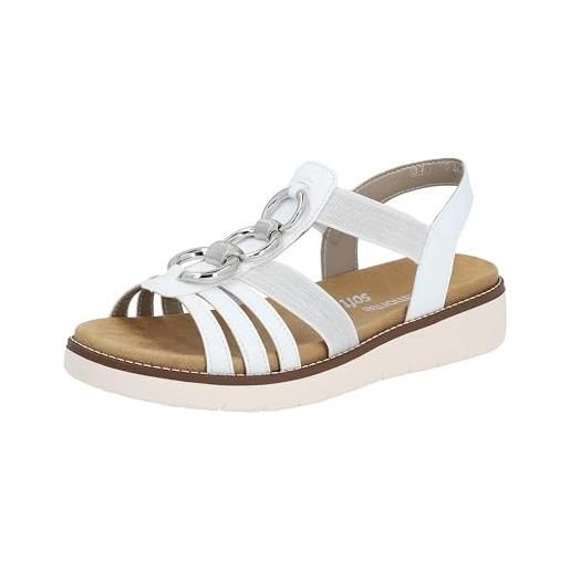 Remonte Sandali con zeppa e plateau D0Q55 donna bianco online