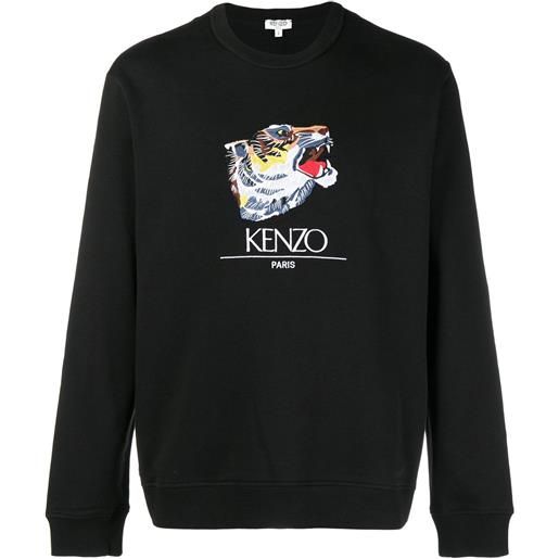 Kenzo felpa tiger head - nero