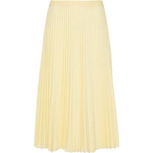 Fabiana Filippi gonna plissettata svasata - giallo