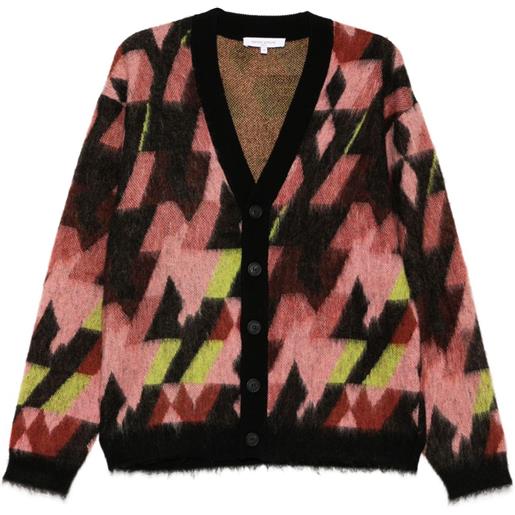 Maison Kitsuné cardigan con stampa - rosa
