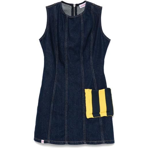 Charles Jeffrey Loverboy abito denim - blu