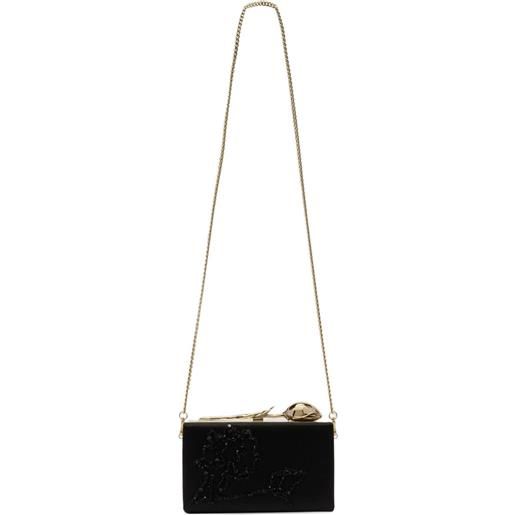 ERDEM clutch bloom minaudière - nero