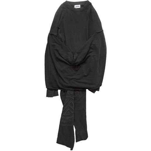 Jean Paul Gaultier felpa con logo - nero