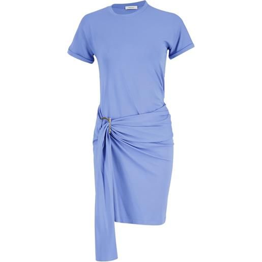 Ferragamo abito corto drappeggiato - viola