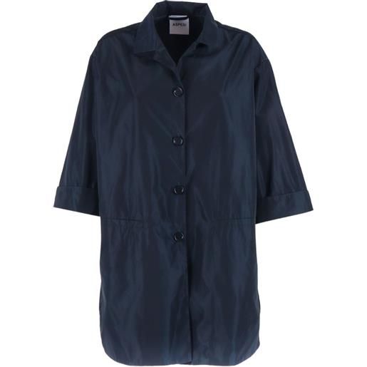 ASPESI cappotto con bottoni - blu