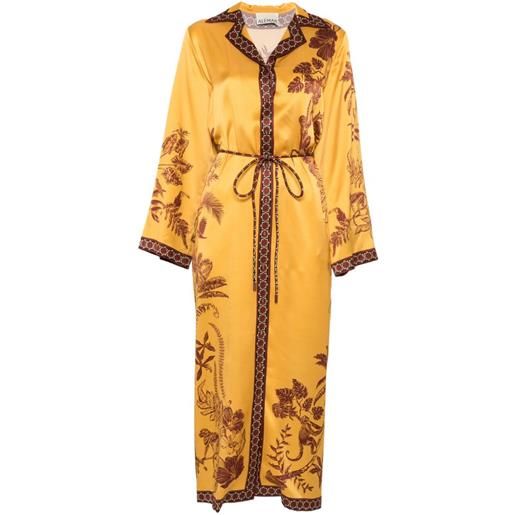 ALEMAIS abito a fiori con cintura - giallo