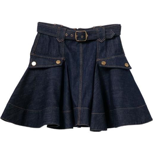 ZIMMERMANN minigonna cargo - blu
