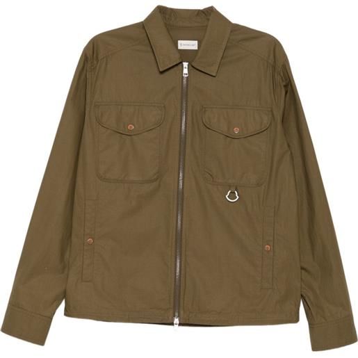 Moncler giacca in popeline - verde