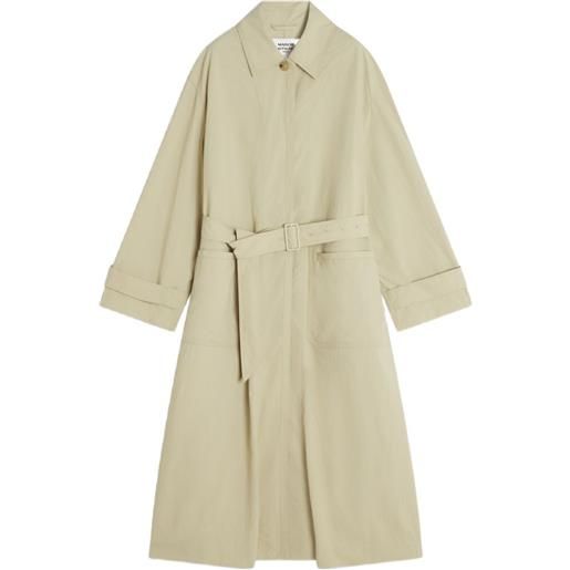 Maison Kitsuné trench con cintura - toni neutri