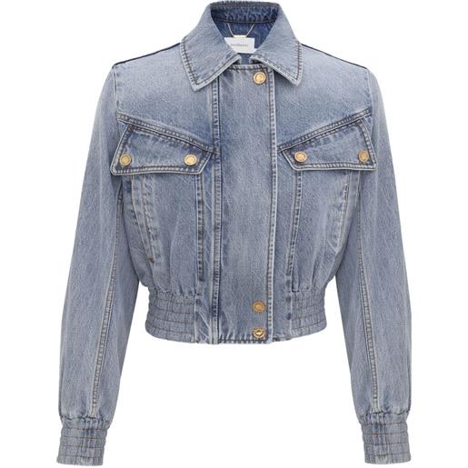 ZIMMERMANN giacca denim con tasche - blu