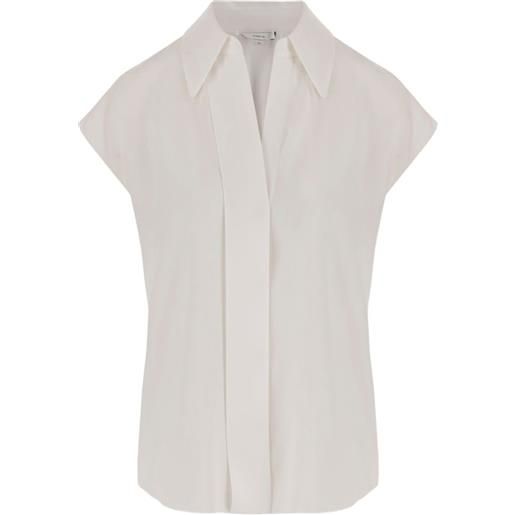 Vince blusa in seta elasticizzata - toni neutri