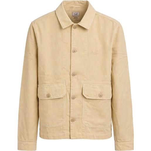 C.P. Company giacca-camicia con bottoni e tasche - toni neutri