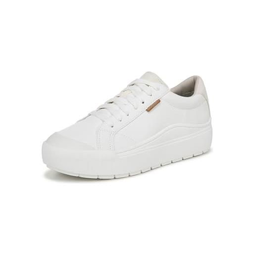Dr. Scholls Time Off Lace Up Platform Sneakers in White