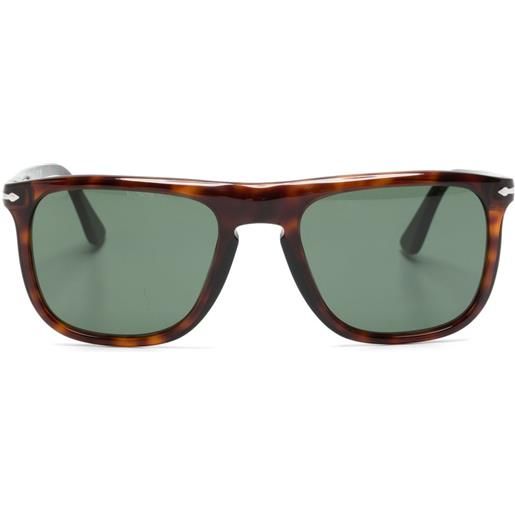 Persol occhiali da sole con montatura stile pilota - marrone