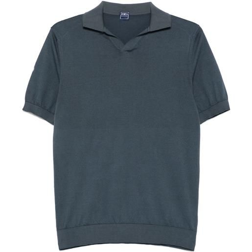 Fedeli polo in maglia fine - blu