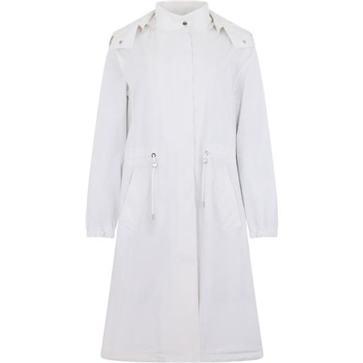 Moorer parka con cappuccio - bianco