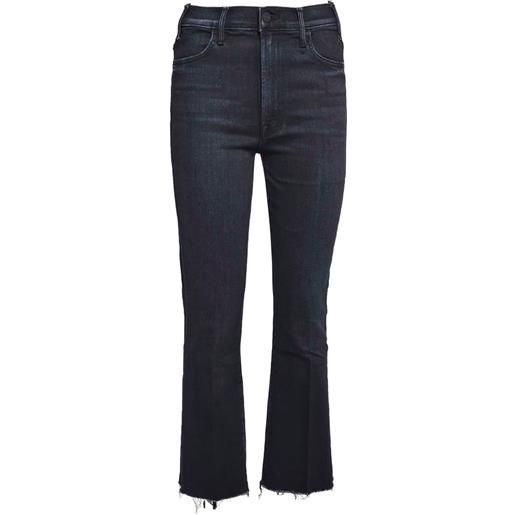 MOTHER jeans the hustler con frange - nero