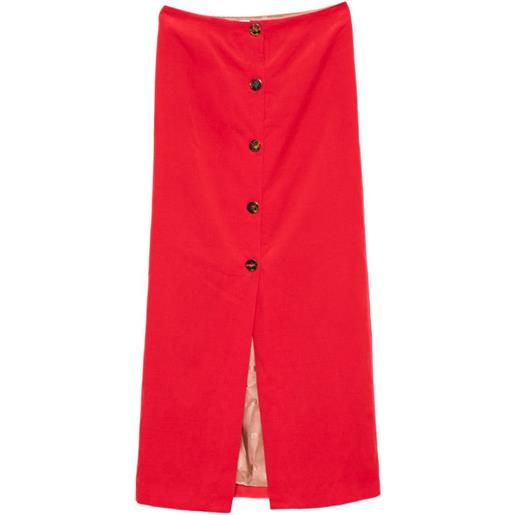 Blazé Milano gonna lunga con bottoni - rosso