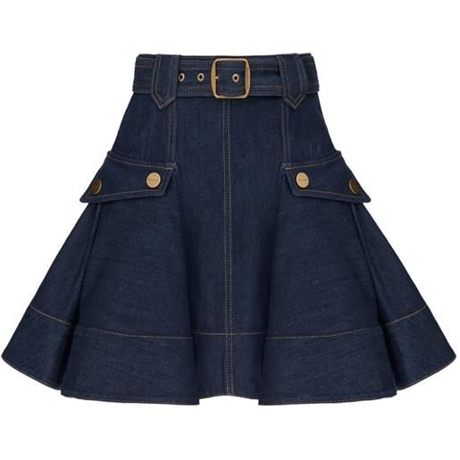 ZIMMERMANN minigonna denim - blu