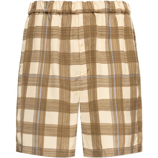 Jil Sander shorts a quadri - toni neutri
