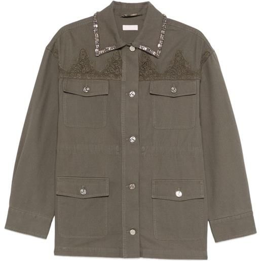 LIU JO giacca con decorazione - verde