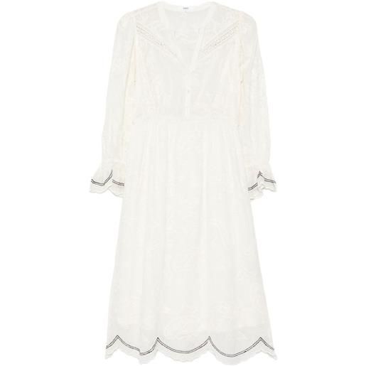 Ba&Sh abito midi robe prisco - bianco