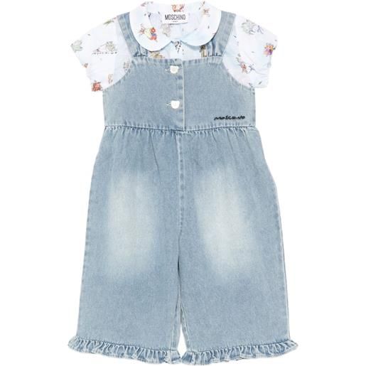 Moschino Kids blusa con colletto alla peter pan
