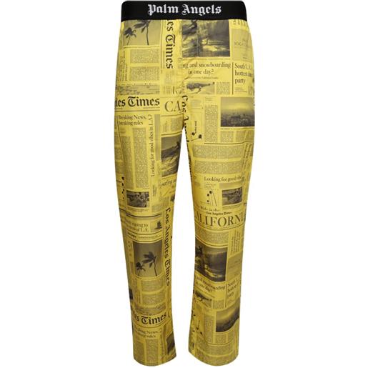 Palm Angels x la times pantaloni con stampa - giallo