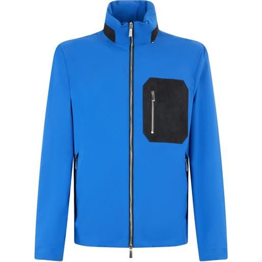 Moorer giacca con zip - blu
