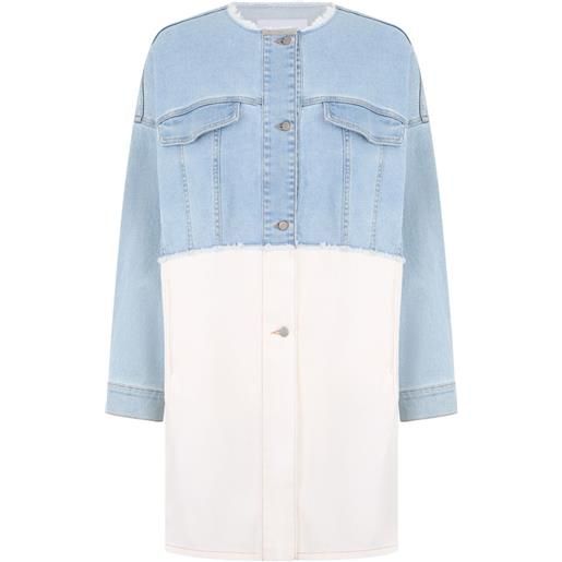 Fabiana Filippi abito denim bicolore - blu