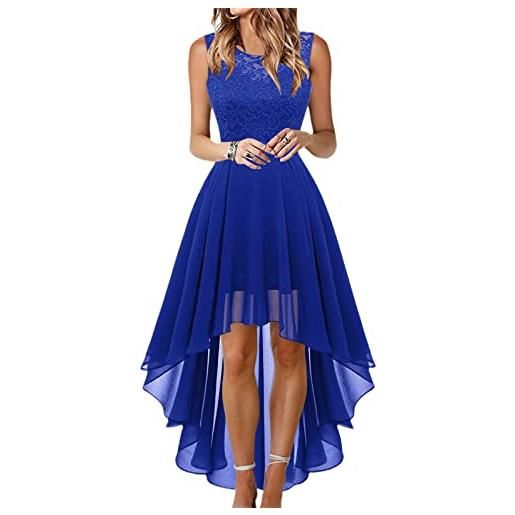 tinbarry abiti da sera da donna, abito elegante in pizzo, abito da cocktail con scollo a v da sposa, abito festivo, abito in pizzo a trapezio a vita alta, abito da sposa in chiffon