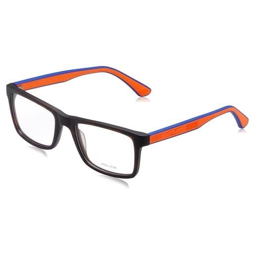 Police eyeglass frame vk134 matt classic havana 50/18/135 unisex bambino occhiali, matt classic havana, 50/18/135