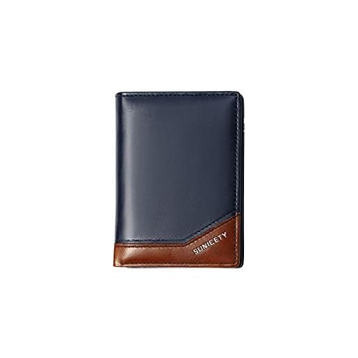 Tilak26 8806 Portafogli Uomo In Pelle Con Portamonete E Patta E Retina