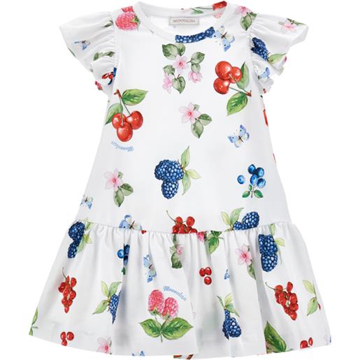 Monnalisa abito con stampa frutti di bosco