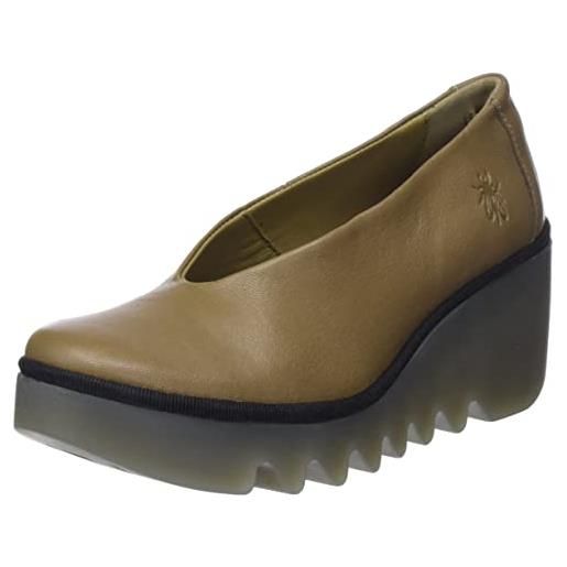 Fly London beso246fly, piattaforma donna, sabbia, 36 eu