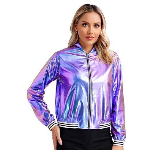 Giacca bomber da donna a maniche lunghe Colletto da baseball Sottile Abbigliamento esterno ampio Cerniera Giacche da volo Cappotto primaverile autunnale – acquista a prezzi convenienti sul marketplace
