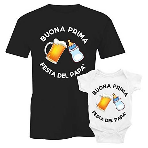 Coordinato Padre E Figlio M-Italy Coppia T-Shirt Magliette Uomo