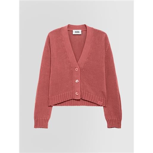 ALPHA STUDIO cardigan boxy integrale