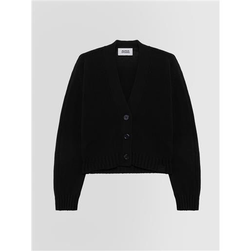 ALPHA STUDIO cardigan boxy integrale