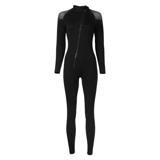 MISSMAO Costume Intero Maniche Lunghe Con Zip - Muta Da Surf E Piscina Donna - 4