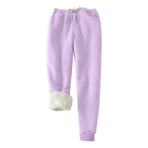 Pantaloni Jogging Invernali Donna In Pile – Caldi, Morbidi, Con Tasche E Coulise, Perfetti Per Il Tempo Libero