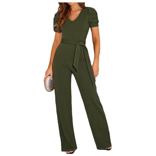 Coloody tute da donna monopezzi e tutine da donna lunghe a gamba larga con cintura pantaloni lungo elegante jumpsuit