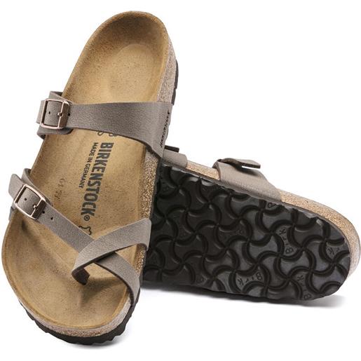 Birkenstock sandalo infradito mayari birko-flor nubuk mocca donna calz. Normale